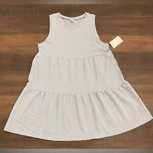 Sew In Love Light Blue Sleeveless Tiered Baby Doll Dress